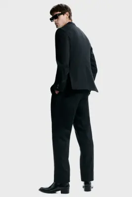 Veste Regular Fit à fermeture droite - Gris foncé — photo 3