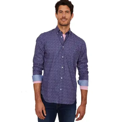 EDEN PARK CHEMISE Marine PRINT Rose — photo 2