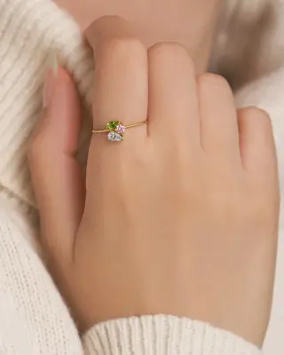 BAGUE DIATA - Or jaune 18 carats — photo 2