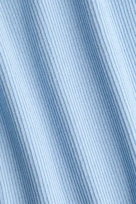 Minirobe en maille côtelée - Bleu clair — photo 4