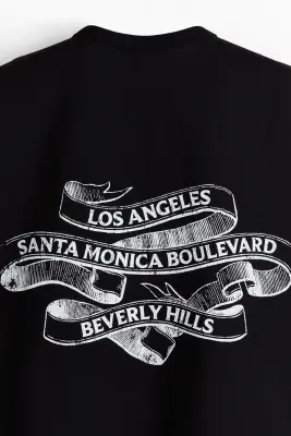Débardeur imprimé Loose Fit - Noir/Los Angeles — photo 5