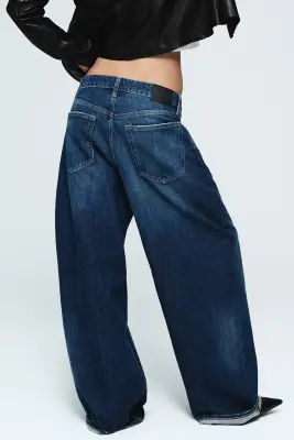 Andromeda jean baggy ample taille basse - Lightning Blue - Bleu moyen — photo 1