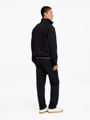 Pantalon chino droit en coton - Noir — photo 1
