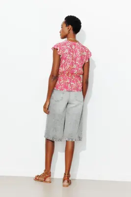 Blouse effet cache-coeur Femme — photo 4