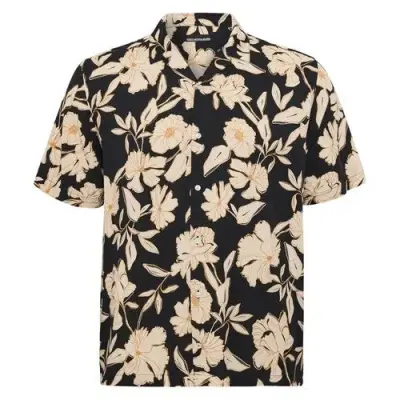 NORTH CHEMISE FLEURS Noir — photo 1