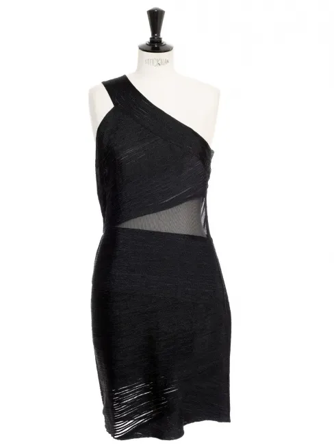 Robe de soirée asymétrique près du corps en maille ajourée Prix boutique 800€ Taille 40
