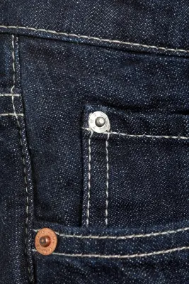 Jean bootcut ajusté taille basse Nova - Blue Rinse – Bleu foncé — photo 5