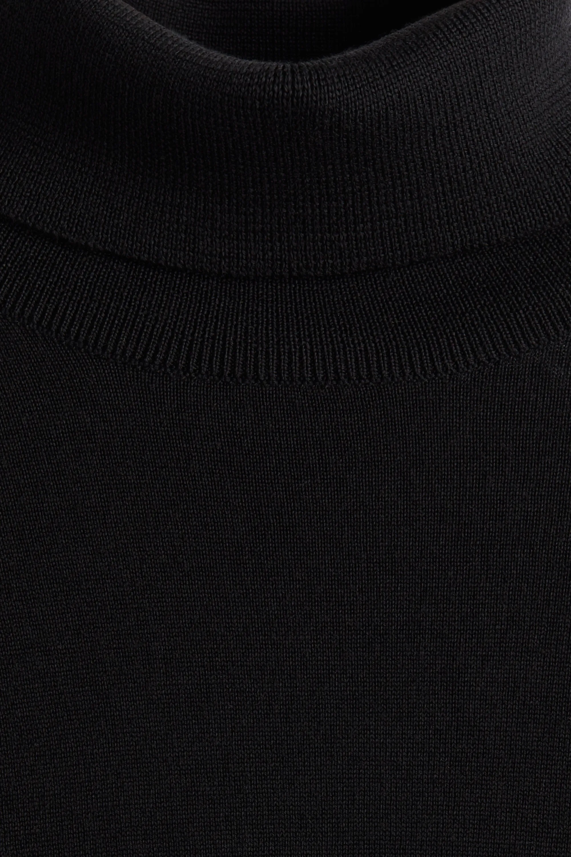 Pull Regular Fit en laine - Noir