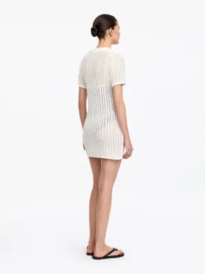 Robe de plage en crochet - Blanc — photo 1