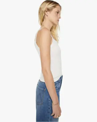 Nouveau ! MOTHER Top The Teeny Weeny Tank Whisper White — photo 5