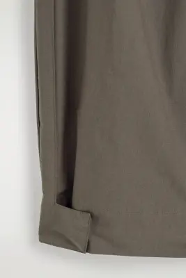 PANTALON À PLIS FUSELÉ WORKWEAR - BRUN — photo 4