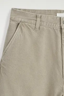 PANTALON LARGE EN DENIM - GRIS — photo 4