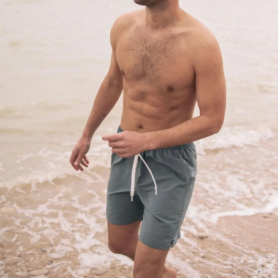 Short de bain eucalyptus Récif recyclé