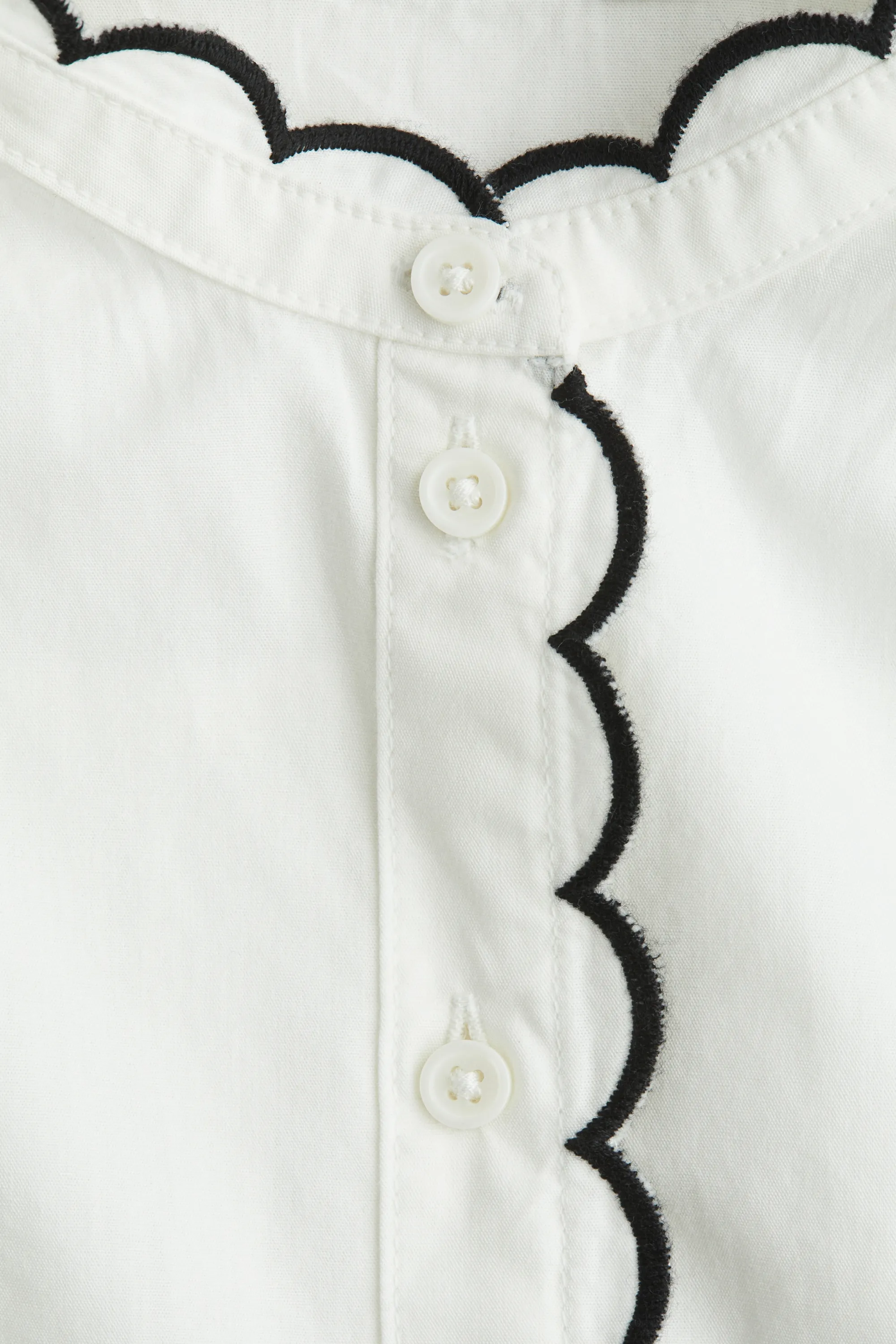 Blouse en popeline de coton - Blanc