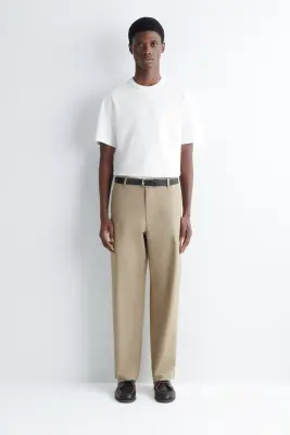 T-SHIRT À COL ROND EN COTON INTERLOCK - BLANC — photo 2
