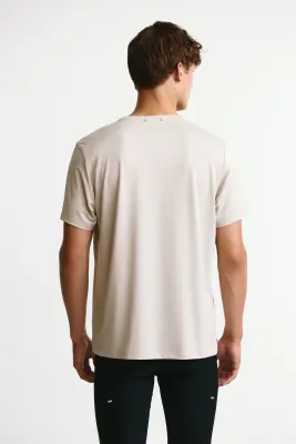 T-shirt de sport en mesh DryMove™ - Taupe clair — photo 3