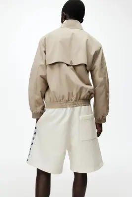 Short Regular Fit en molleton - Blanc/Lotto — photo 1