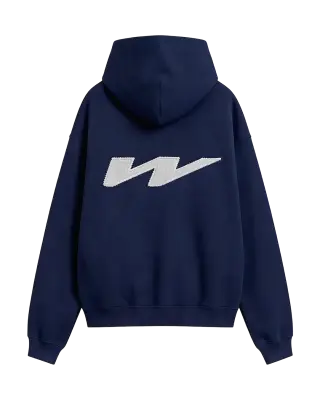 W Patch Hoodie Navy — photo 1
