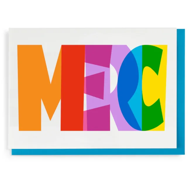 Carte de remerciement Merci – Archivist Gallery