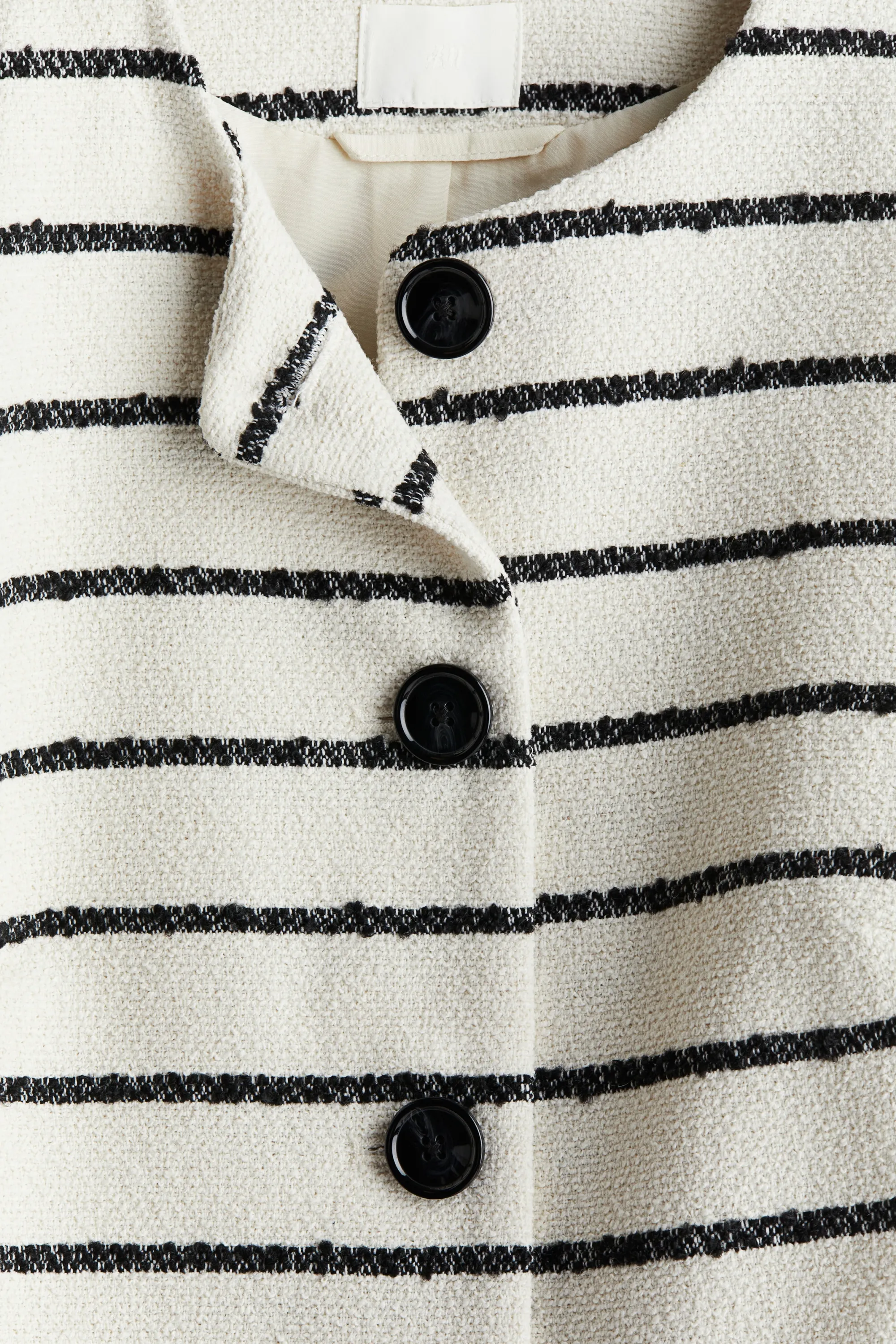 Veste courte - Blanc/rayé