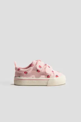 Sneakers en coton - Rose clair/fraises — photo 1