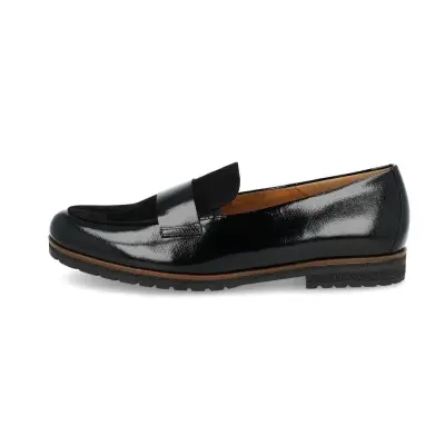 Mocassins Gabor 52.042.37 Noirs - Cuir Lacets Grande Pointure Femme — photo 2