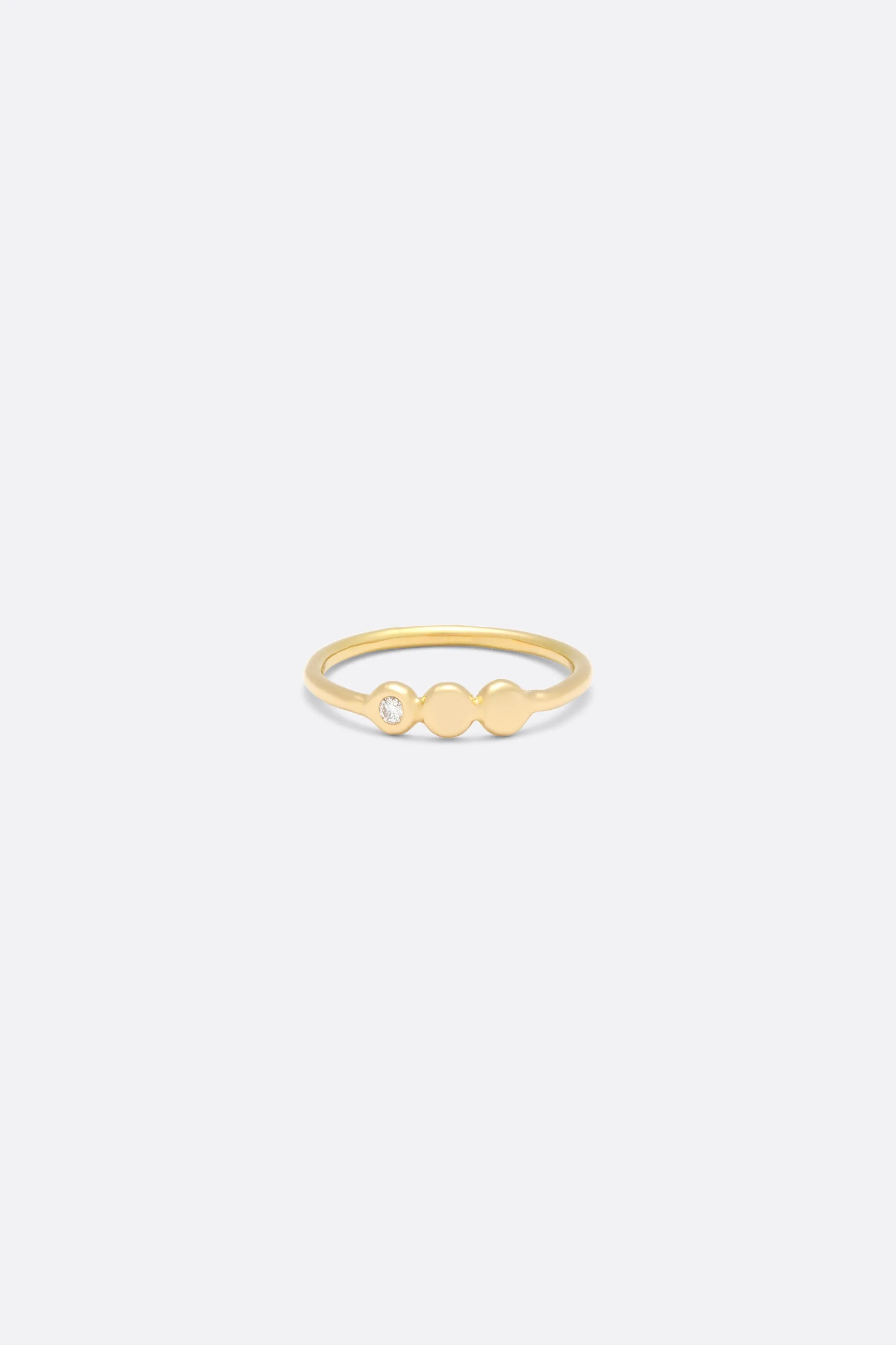 BAGUE PRINCESSE UN DIAMANT - Or blanc 18 carats
