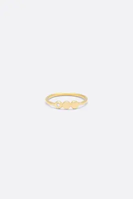 BAGUE PRINCESSE UN DIAMANT - Or blanc 18 carats — photo 1