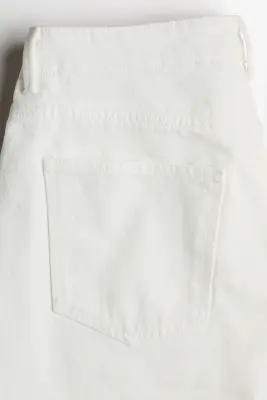 Short Bermuda en denim - Crème — photo 4