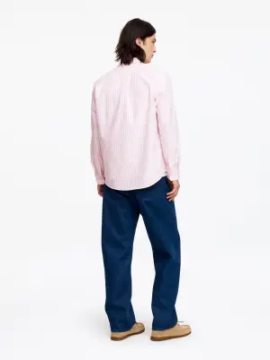 Chemise Oxford classique - Rose/Blanc — photo 2