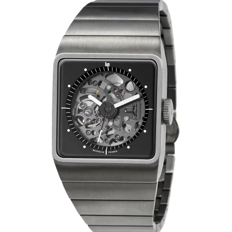 Montre Lip Big TV automatique titane squelette pour Homme 671656