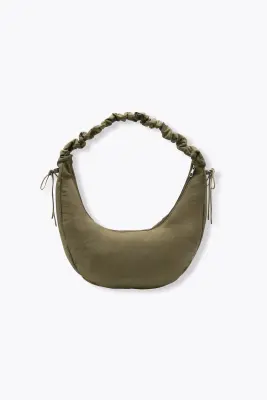 Sac demi-lune en toile Femme — photo 4