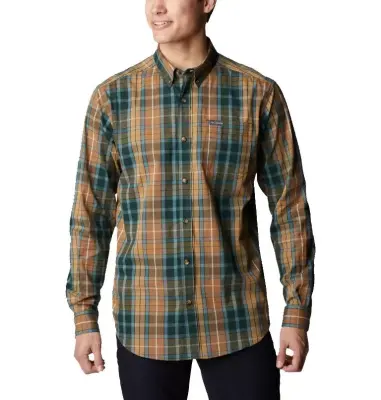 COLUMBIA CHEMISE RAPID RIVERS Carreaux Marron/Vert — photo 2