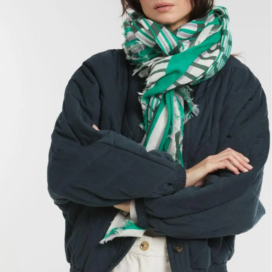 Foulard Vertige vert - Ma Poésie