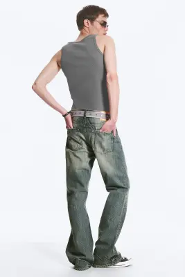 Jean bootcut regular taille basse Boo Bootleg - Hazy Blue - Bleu moyen — photo 1