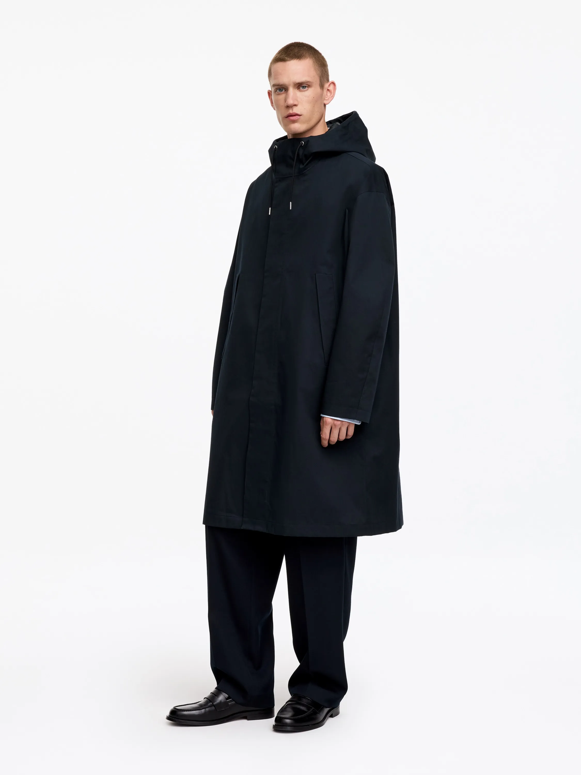 Parka à capuche - Bleu marine foncé