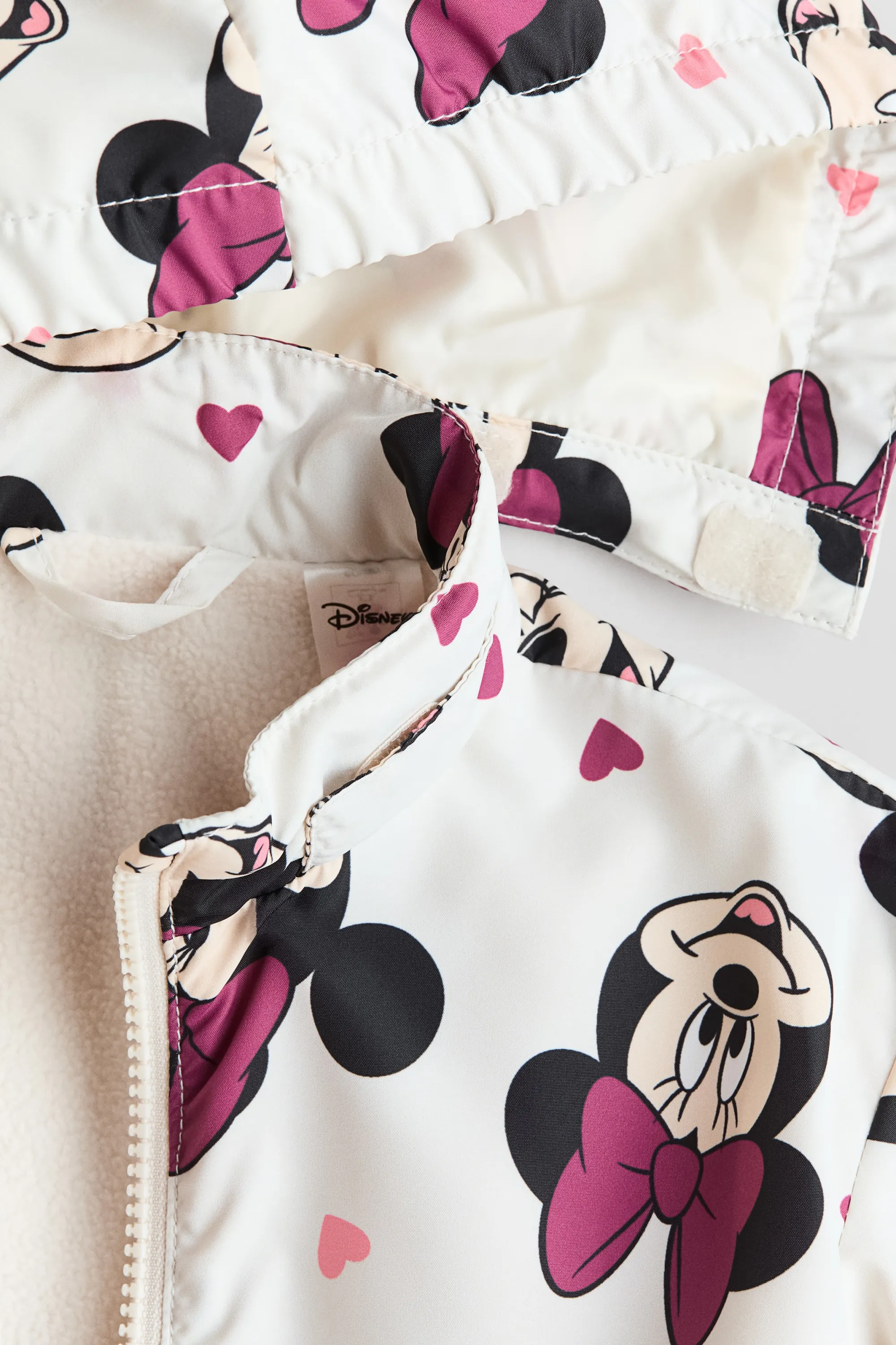 Veste doublée polaire - Blanc/Minnie
