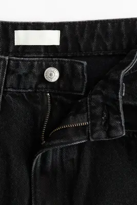 Barrel High Waist Jeans - Noir denim — photo 3