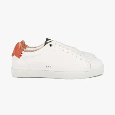 Baskets Abélia Blanc Orange Kaki — photo 2