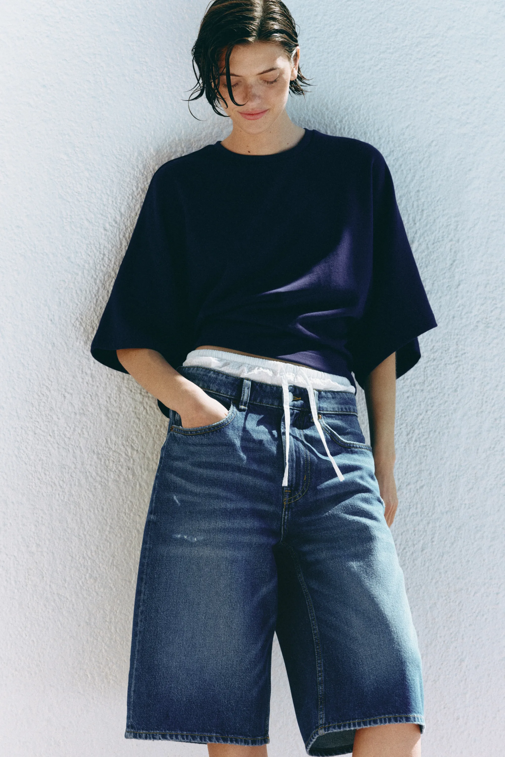 Short Bermuda en denim - Bleu denim