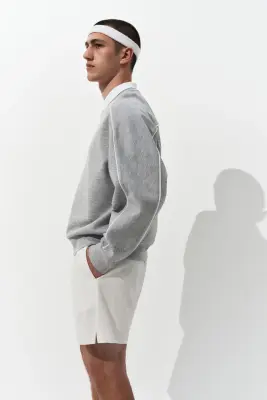 Short de tennis Regular Fit DryMove™ - Blanc — photo 3