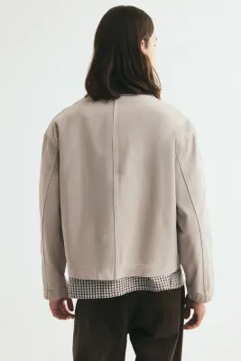 Workwear jacket - Grège — photo 3