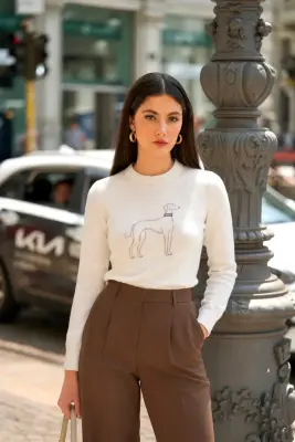 Oliver Wool Cashmere Sweater - Cream — photo 1