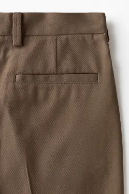 Pantalon chic Relaxed Fit à jambes larges - Marron — photo 4
