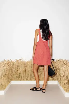 Robe salopette brodée — photo 3