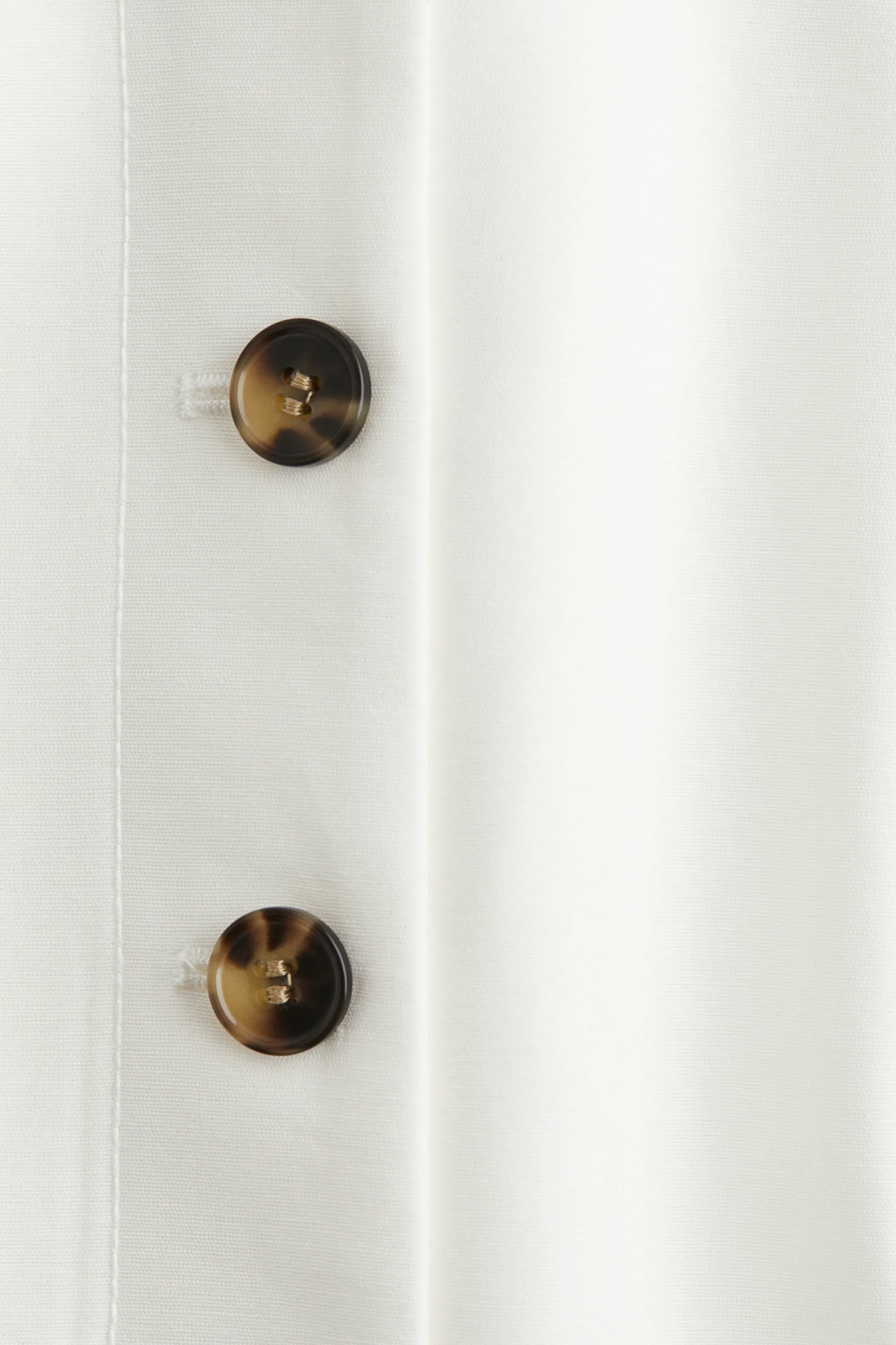 Top à boutons - Blanc