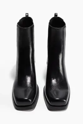 Bottines Chelsea à bout carré - Noir — photo 2