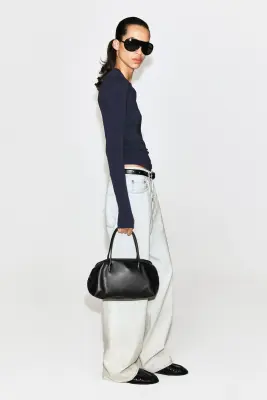 TOP SLIM EN LAINE MÉRINOS - BLEU MARINE — photo 5