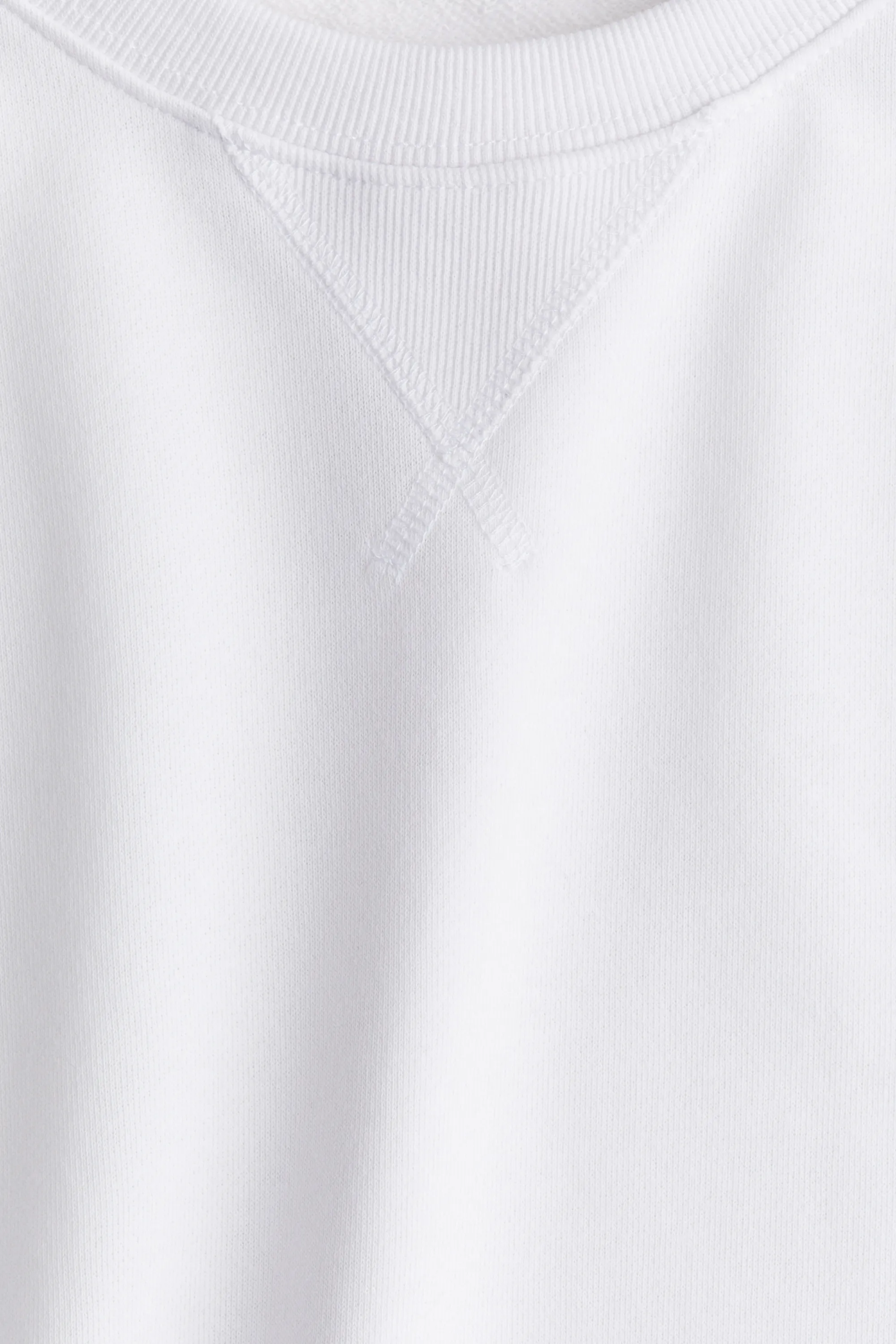 Sweat oversize à manches courtes - Blanc