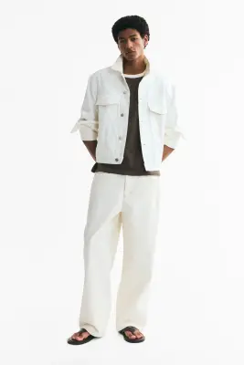 T-shirt boxy Relaxed Fit en coton - Marron — photo 2
